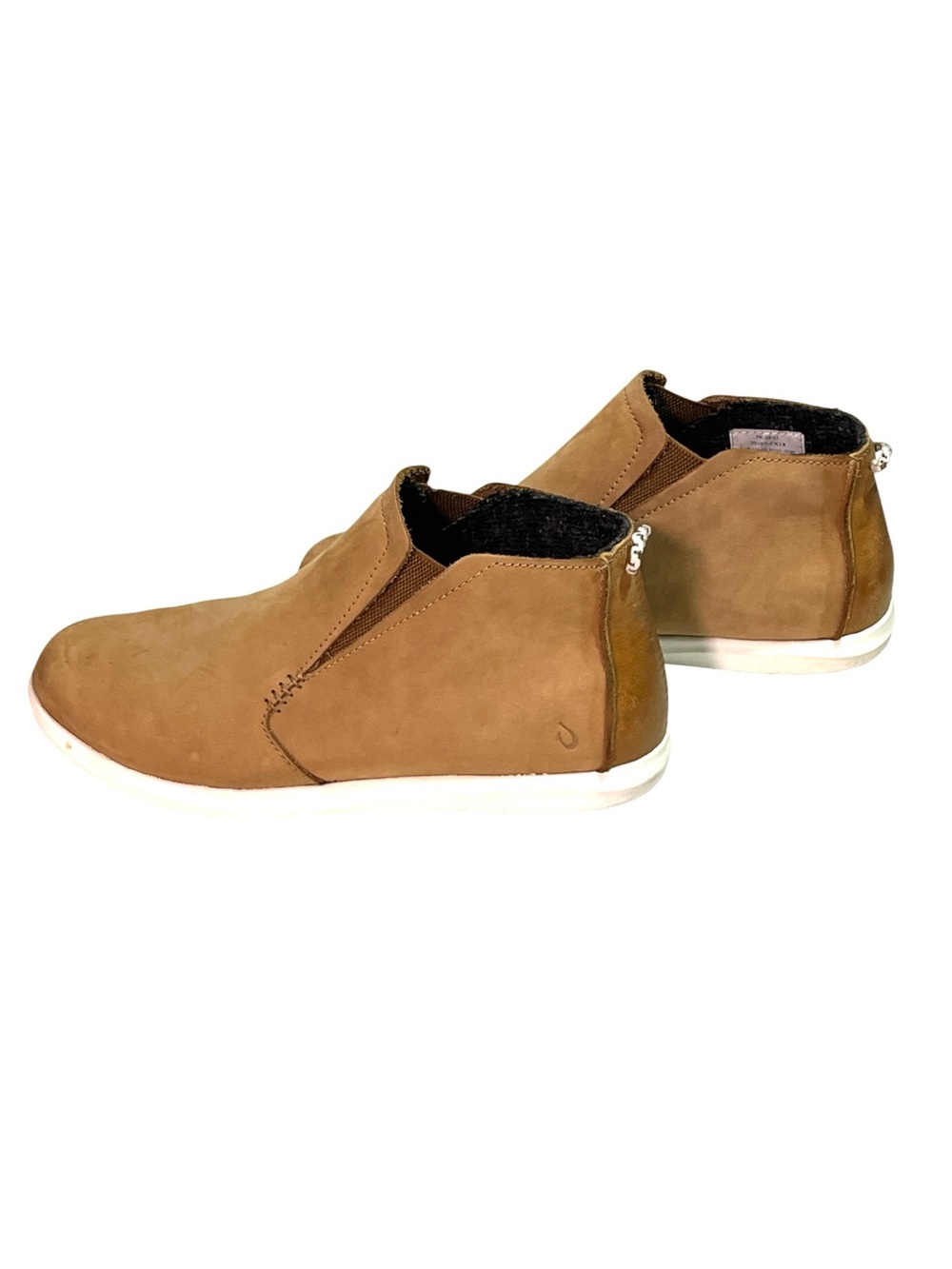 Olukai Hawai'iloa Manu Hope Leather Slip-On Chukka Boots Women's 8 Tan Brown